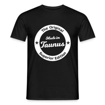 Made im Taunus - Männer T-Shirt - Schwarz - Vorne - AI Model Male 178 light (178cm)