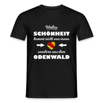 The beautiful Odenwald - Men's T-Shirt - black - Front - AI Model Male 178 light (178cm)