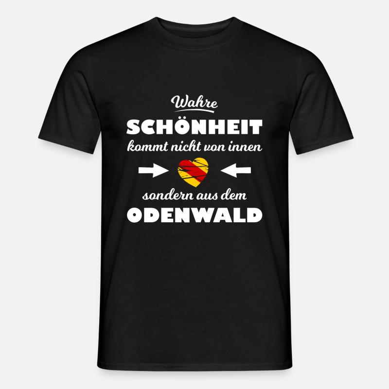 Der schöne Odenwald - Männer T-Shirt - Schwarz