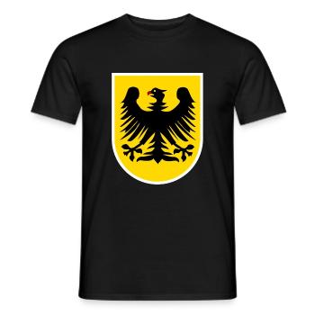 Zuhause in Deutschland - Männer T-Shirt - Schwarz - Vorne - AI Model Male 178 light (178cm)
