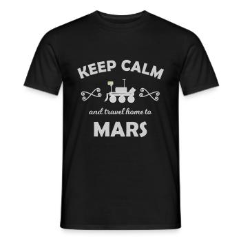 The Mars Mission Team - Men's T-Shirt - black - Front - AI Model Male 178 light (178cm)
