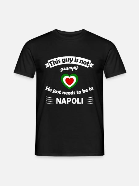 Homesick for Naples - Men's T-Shirt - black