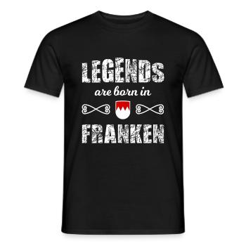 We from beautiful Franconia - Men's T-Shirt - black - Front - AI Model Male 178 light (178cm)