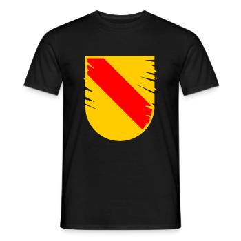 In the beautiful Badnerland - Men's T-Shirt - black - Front - AI Model Male 178 light (178cm)