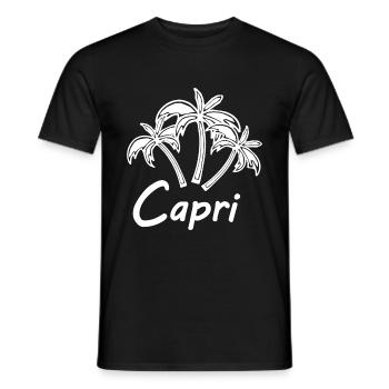 Ferien auf Capri - Männer T-Shirt - Schwarz - Vorne - AI Model Male 178 light (178cm)