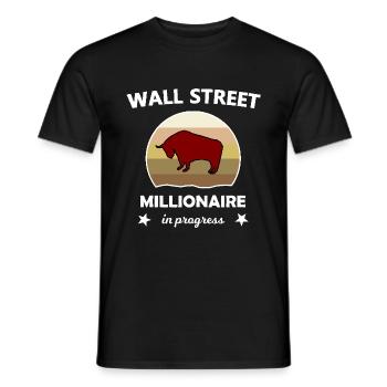The millionaire and investor - Men's T-Shirt - black - Front - AI Model Male 178 light (178cm)