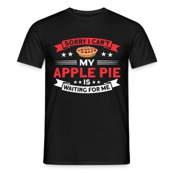 Kuchen Liebhaber Cupcake Liebhaber Apfelkuchen - Männer T-Shirt - Schwarz - Vorne - AI Model Male 178 light (178cm)
