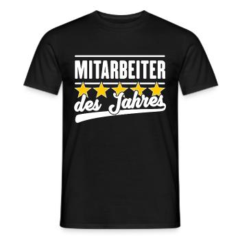 Mitarbeiter des Jahres - Männer T-Shirt - Schwarz - Vorne - AI Model Male 178 light (178cm)