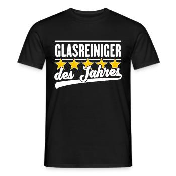 Glasreiniger des Jahres - Männer T-Shirt - Schwarz - Vorne - AI Model Male 178 light (178cm)