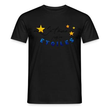 Liebessterne - Männer T-Shirt - Schwarz - Vorne - AI Model Male 178 light (178cm)