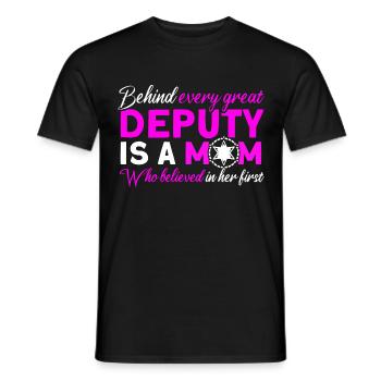 Mama Assistant Sheriff Mama Mother - Men's T-Shirt - black - Front - AI Model Male 178 light (178cm)