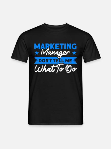 Manager Marketing Manager Digital Marketing - Mænd T-shirt - sort