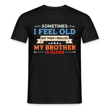 Personnes âgées Grand-père sarcastique - T-shirt homme - noir - Devant - AI Model Male 178 light (178cm)