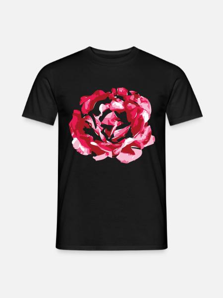 Rose Roses Fleur Blossom Garden Nature cadeau - T-shirt homme - noir