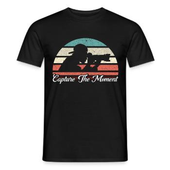 Cameraman Gift for Photographer - Men's T-Shirt - black - Front - AI Model Male 178 light (178cm)