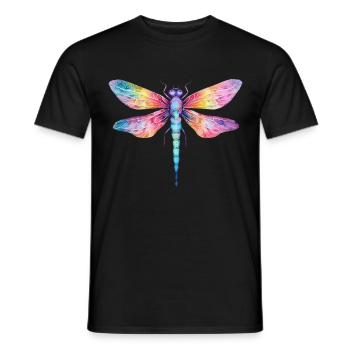 Libellen sind Küsse vom Himmel Männer Frauen - Männer T-Shirt - Schwarz - Vorne - AI Model Male 178 light (178cm)