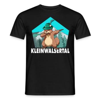 Kleinwalsertal Murmeltier für einen Walser - Männer T-Shirt - Schwarz - Vorne - AI Model Male 178 light (178cm)