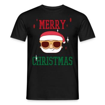 Joyeux Noël Familles Freiertage Logo - T-shirt homme - noir - Devant - AI Model Male 178 light (178cm)