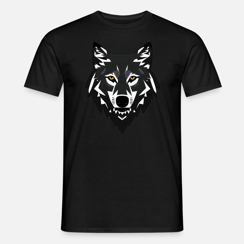 wolf - Men’s T-shirt - black