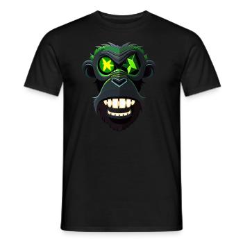 Gorilla - Men's T-Shirt - black - Front - AI Model Male 178 light (178cm)