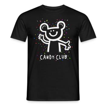 Candy Club - Männer T-Shirt - Schwarz - Vorne - AI Model Male 178 light (178cm)