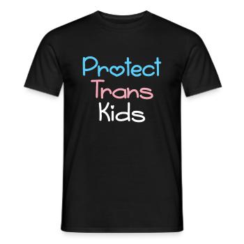 Schützen Sie Transgender Kinder - Männer T-Shirt - Schwarz - Vorne - AI Model Male 178 light (178cm)