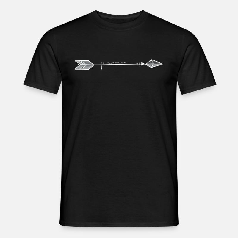 Flèche guerrier blanc - T-shirt homme - noir