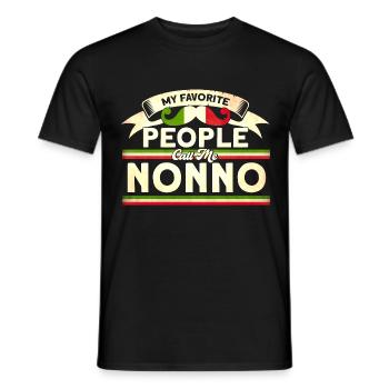 Grandpa Grandfather Vintage Grandfather - Men's T-Shirt - black - Front - AI Model Male 178 light (178cm)