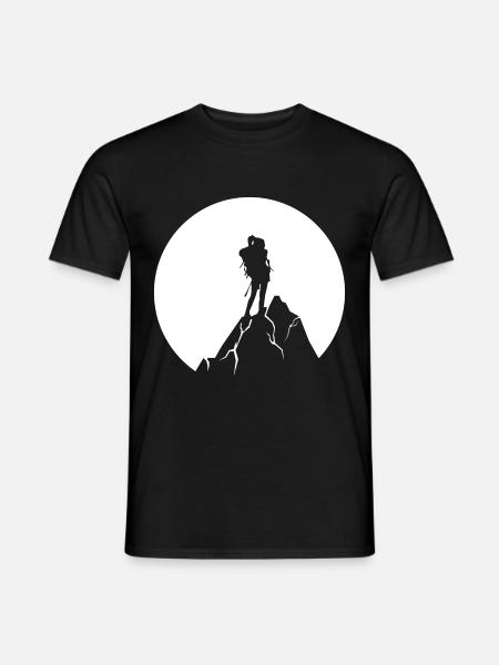 Moon - Hiking - (5) - Men's T-Shirt - black