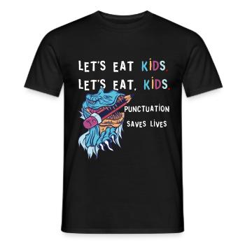 Grammatik Englischlehrer Englisch Sprache Lernen - Männer T-Shirt - Schwarz - Vorne - AI Model Male 178 light (178cm)