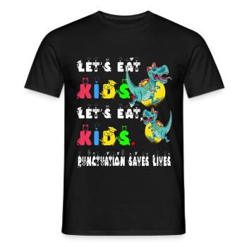 Grammatik Englischlehrer Englisch Sprache Lernen - Männer T-Shirt - Schwarz - Vorne - AI Model Male 178 light (178cm)