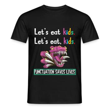 Grammatik Englischlehrer Englisch Sprache Lernen - Männer T-Shirt - Schwarz - Vorne - AI Model Male 178 light (178cm)