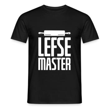Lefse Master - Men's T-Shirt - black - Front - AI Model Male 178 light (178cm)