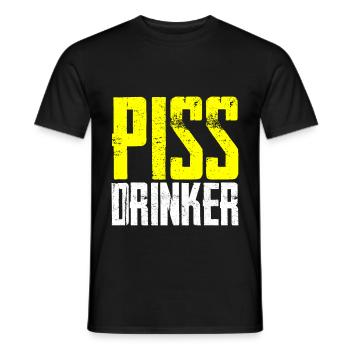 Piss Drinker 4 - T-shirt homme - noir - Devant - AI Model Male 178 light (178cm)