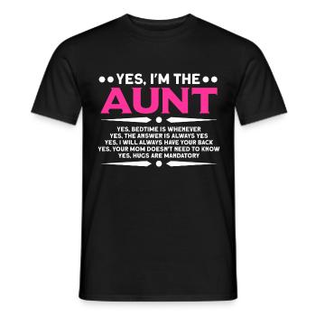 Tantchen Tante Tanten Geschenk - Männer T-Shirt - Schwarz - Vorne - AI Model Male 178 light (178cm)