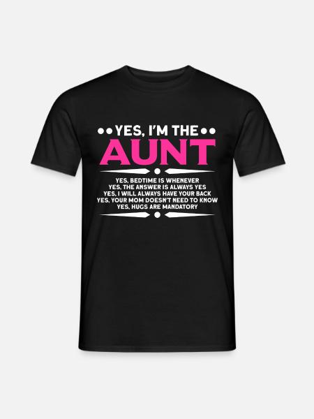Aunt Aunt Aunt Gift - Men's T-Shirt - black