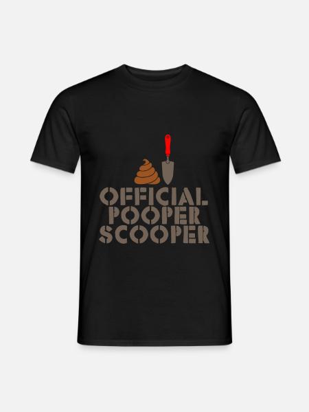 Official Pooper Scooper 3 - Männer T-Shirt - Schwarz