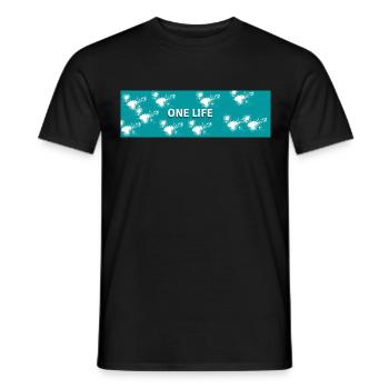 ONE LIFE - T-shirt homme - noir - Devant - AI Model Male 178 light (178cm)