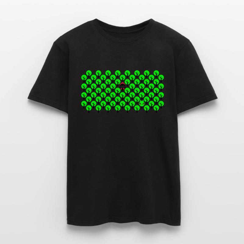 Fairytale - Rotkaeppchen - Märchen - Wolf - Quer Männer T-Shirt