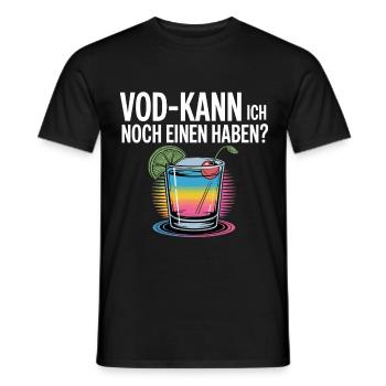 Witzig Mallorca Malle Urlaub Lustiger Vodka Spruch - Männer T-Shirt - Schwarz - Vorne - AI Model Male 178 light (178cm)