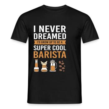 Espresso Koffein Barista Kaffee - Männer T-Shirt - Schwarz - Vorne - AI Model Male 178 light (178cm)