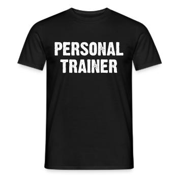 Entraîneur personnel - T-shirt homme - noir - Devant - AI Model Male 178 light (178cm)
