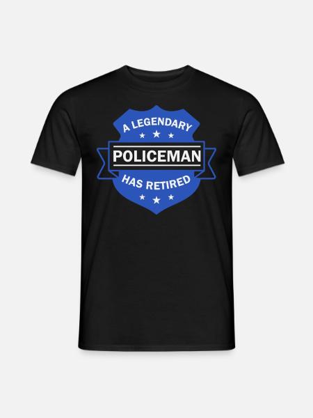 Gepensioneerde politieagent Politie gepensioneerde - Heren T-shirt - zwart