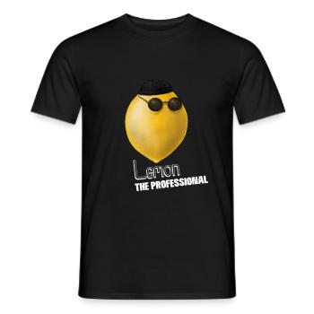 Lemon Professional - Léon le professionnel - T-shirt homme - noir - Devant - AI Model Male 178 light (178cm)