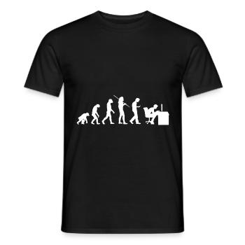 Evolution - Generation Smombie Nerd - Men's T-Shirt - black - Front - AI Model Male 178 light (178cm)