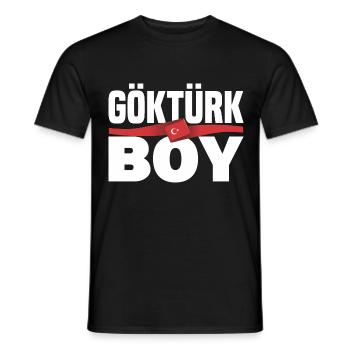 Göktürk Turkey Turkey Holiday Gift - Men's T-Shirt - black - Front - AI Model Male 178 light (178cm)