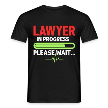 Avocat en cours Étudiant en droit - T-shirt homme - noir - Devant - AI Model Male 178 light (178cm)