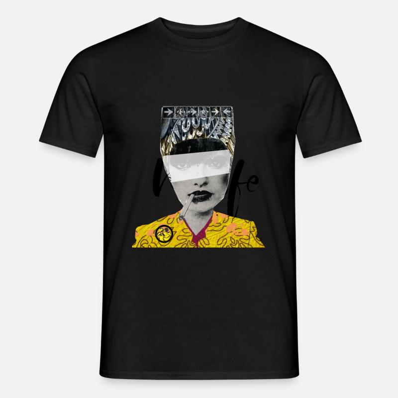 Ausdrucksstarke Frau im pattern LookPatterncontest - Männer T-Shirt - undefined