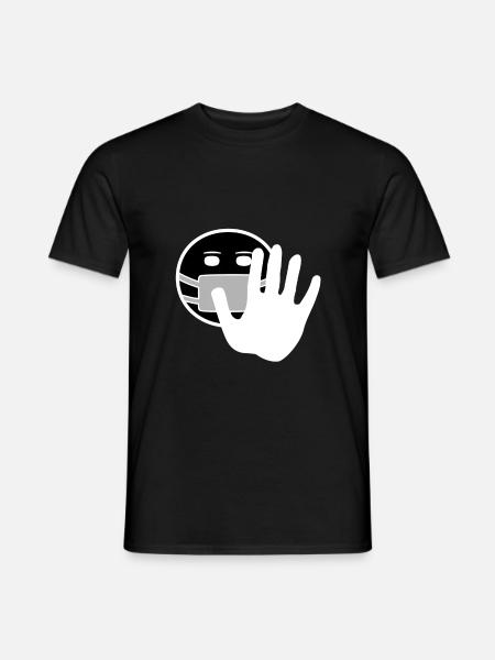 keep distance - Men's T-Shirt - black