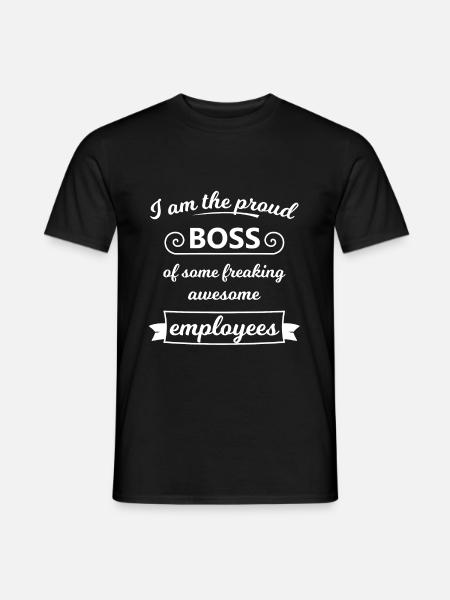 Bester Chef im besten Team - Mænd T-shirt - sort